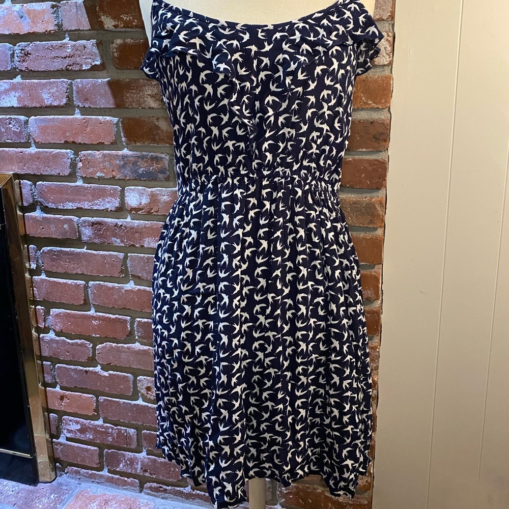 Sun dress with birds